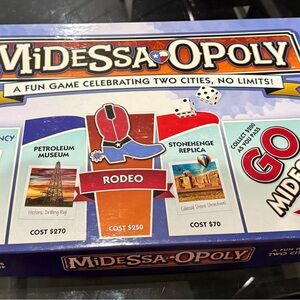 Midessa-Opoly Board Game - Blue and Red Edition